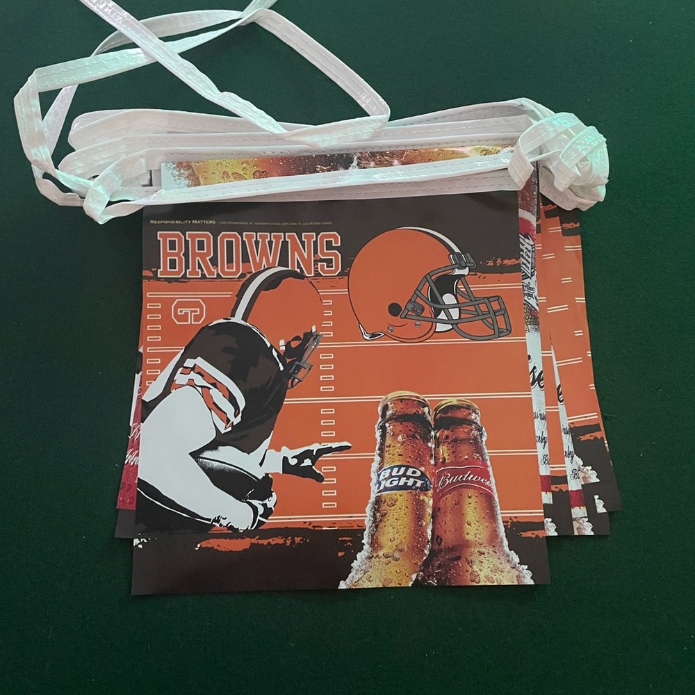 Cleveland Browns Budweiser/Bud Light Bar Banner